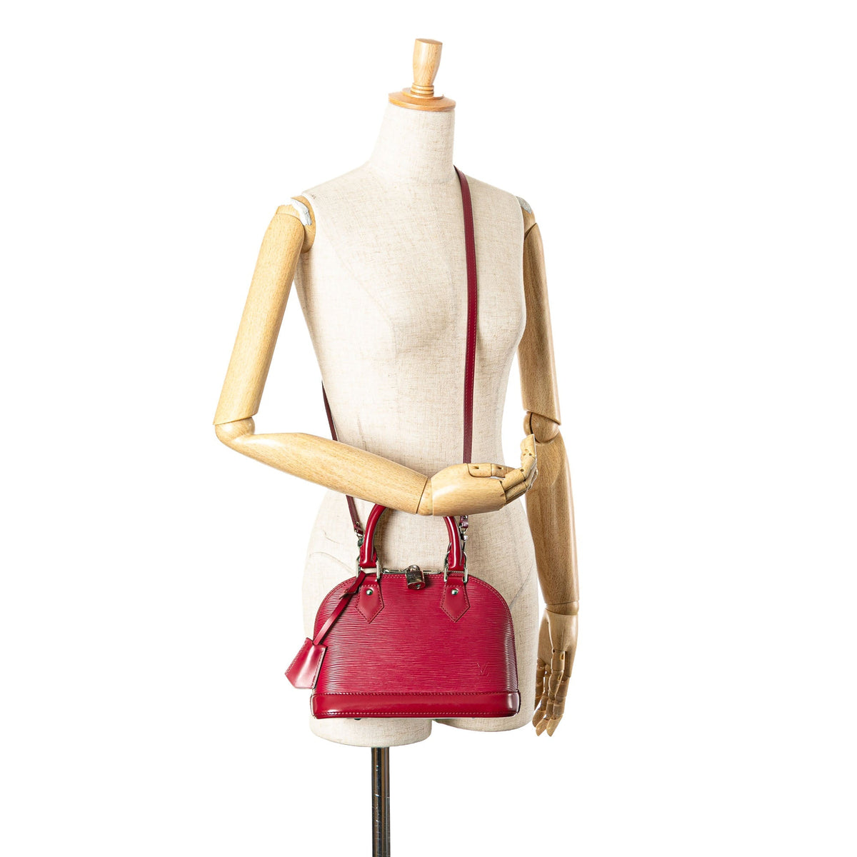 Pink Louis Vuitton Epi Alma BB Satchel