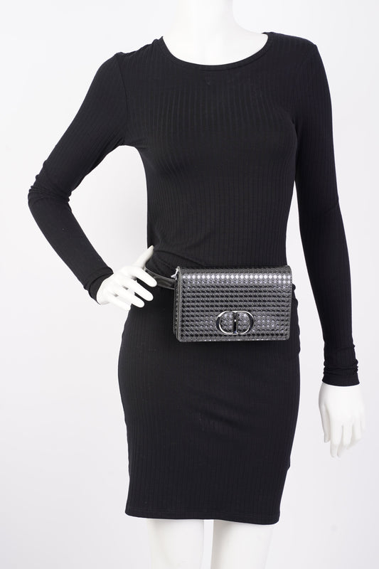 Christian Dior 30 Montaigne Two Way Pouch Black