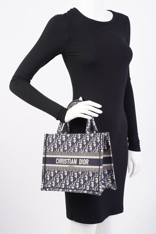 Christian Dior Book Tote Oblique Fabric Small