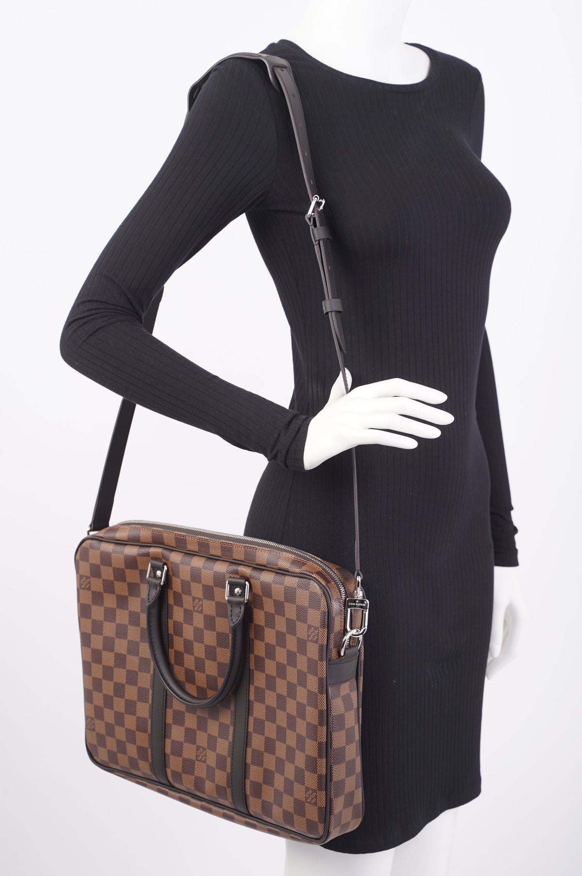 Louis Vuitton Porte-Documents Voyage Damier Ebene Canvas PM