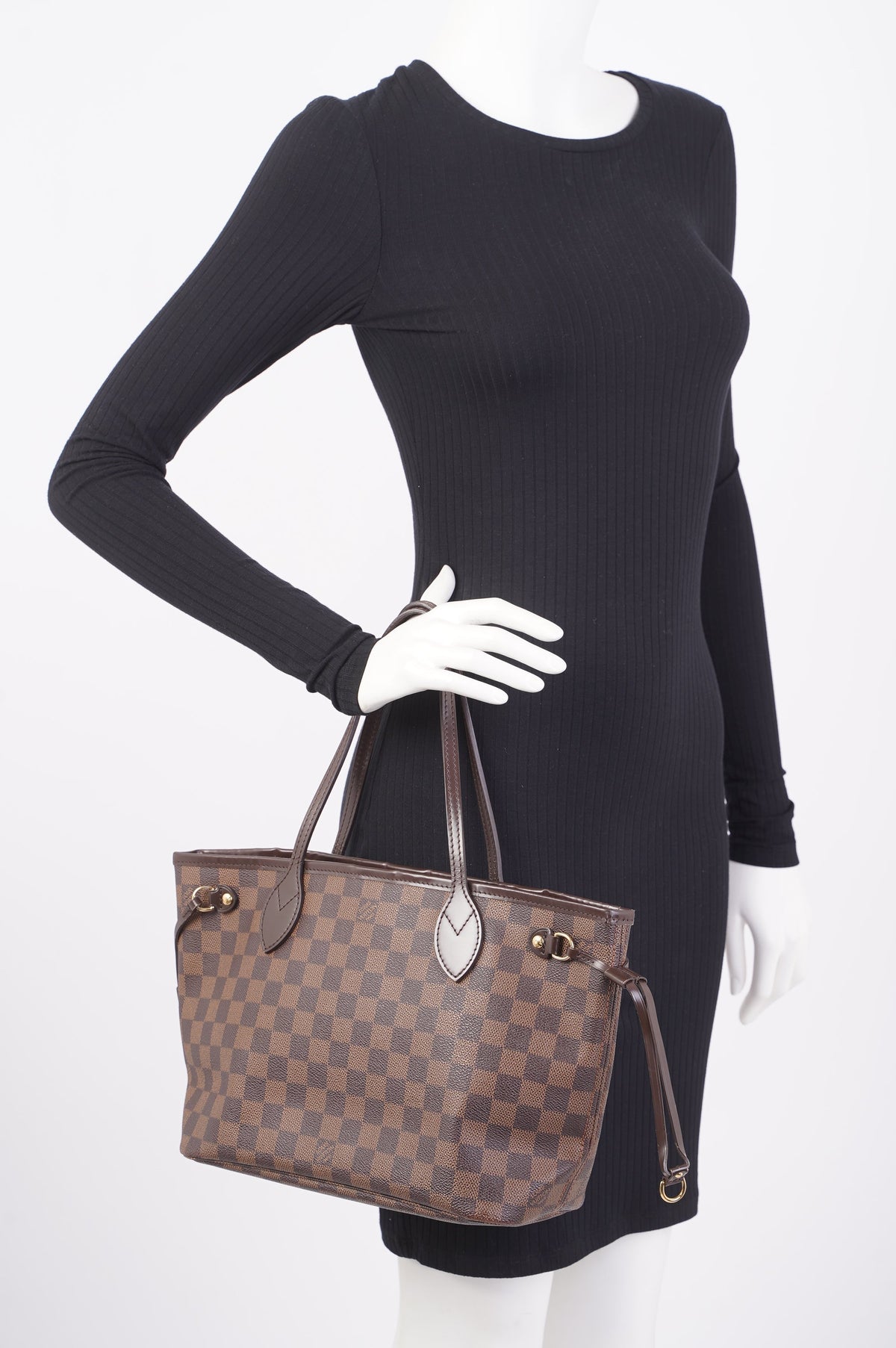 Louis Vuitton Neverfull Damier Ebene / Brown Canvas PM