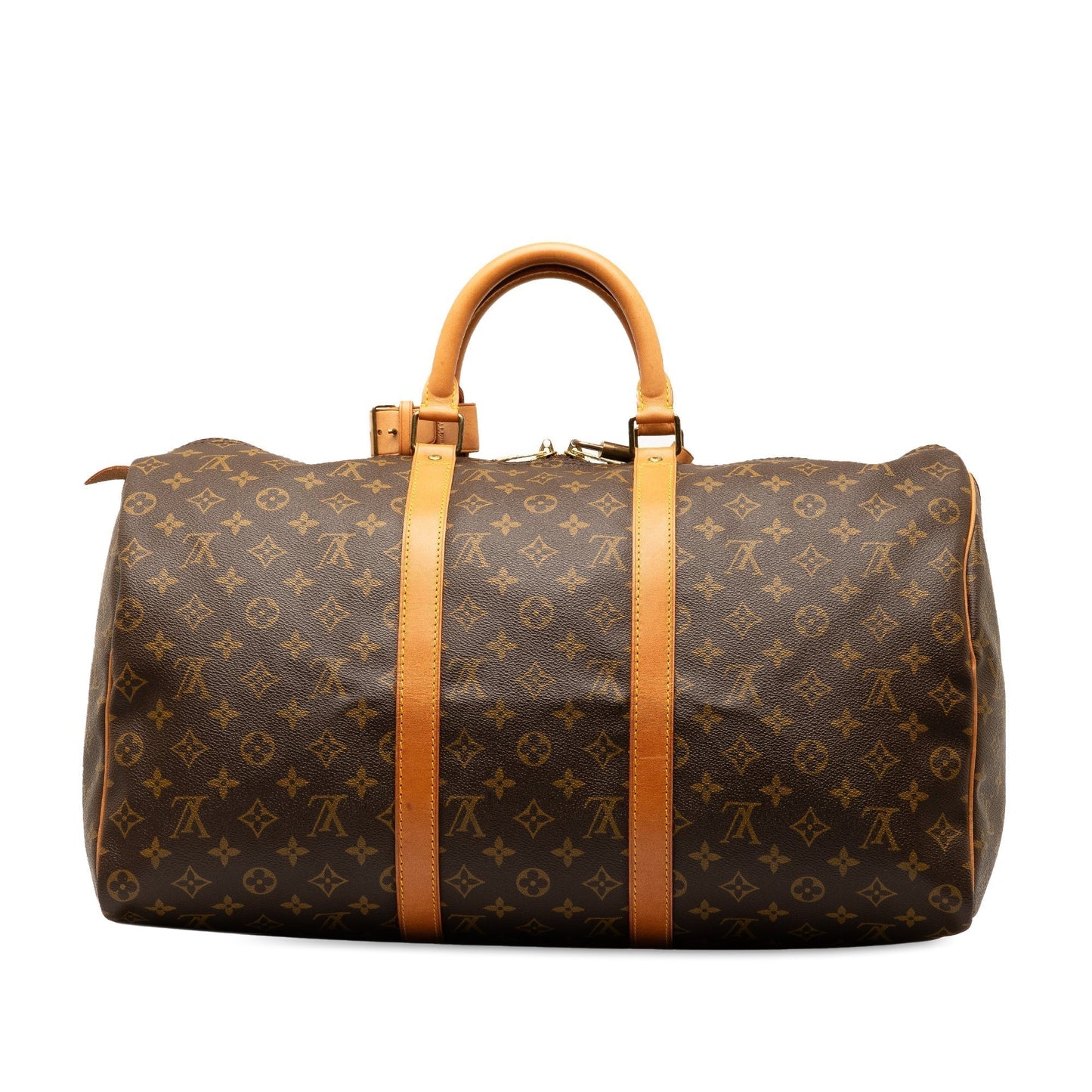 Brown Louis Vuitton Monogram Keepall 50 Travel Bag