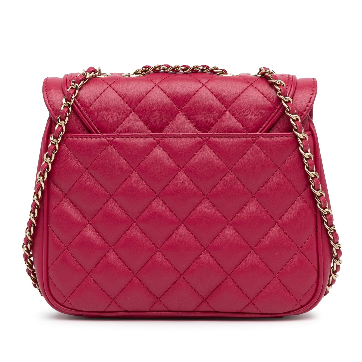 Pink Chanel Small Lambskin Lovely Day Flap Crossbody Bag