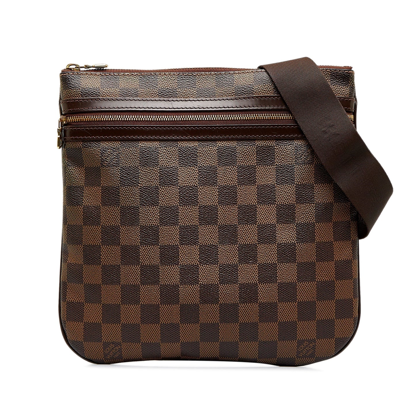 LOUIS VUITTON Damier Ebene Pochette Bosphore Crossbody Bag