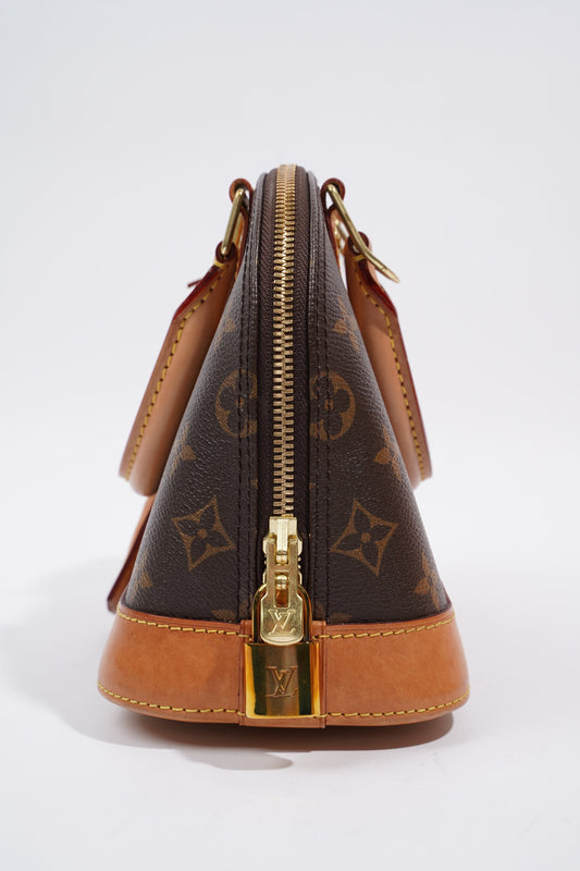 Louis Vuitton Alma BB Monogram Shoulder Bag Monogram Coated Canvas BB
