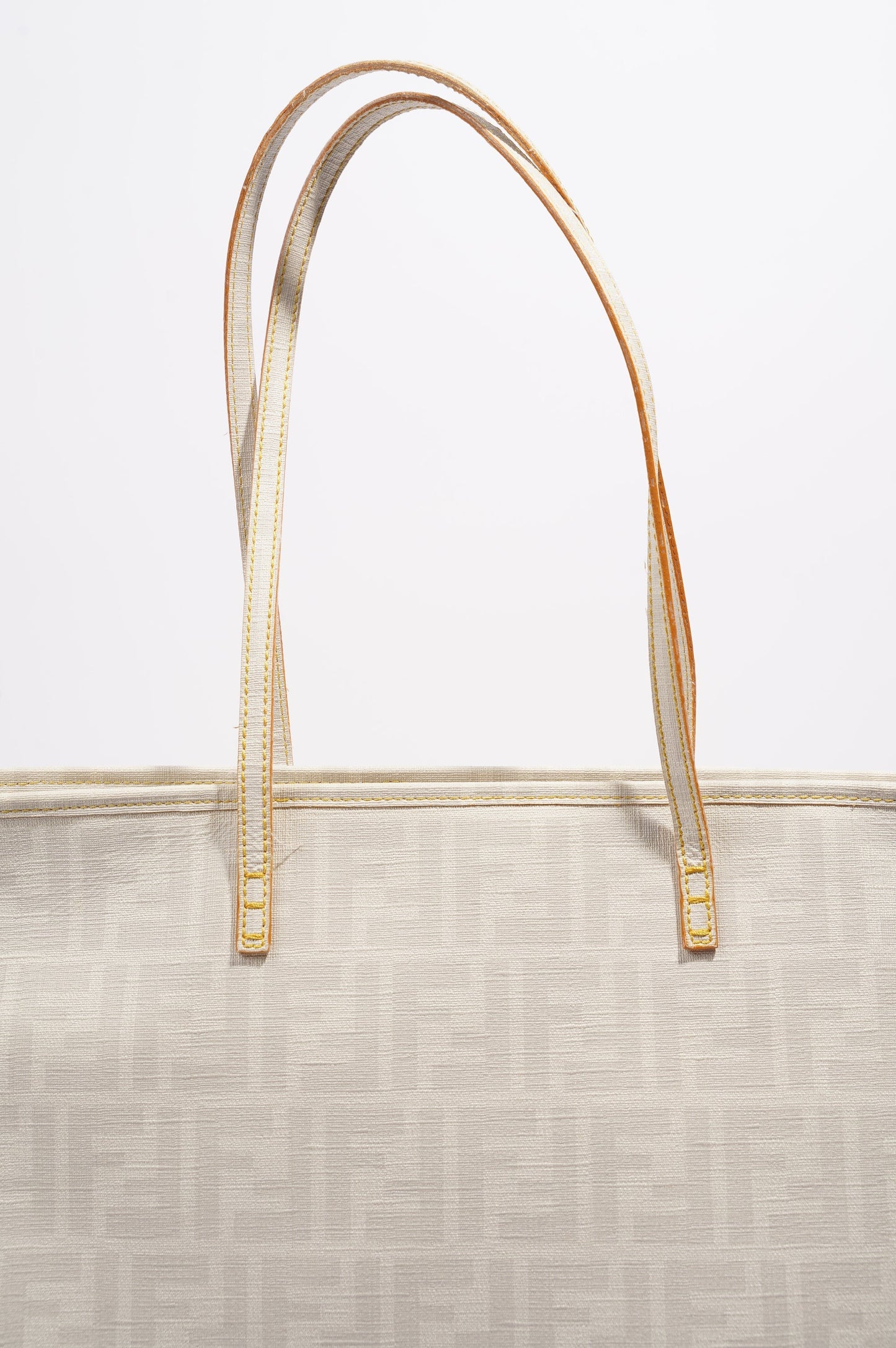 Fendi Zucca Tote Bag White Canvas