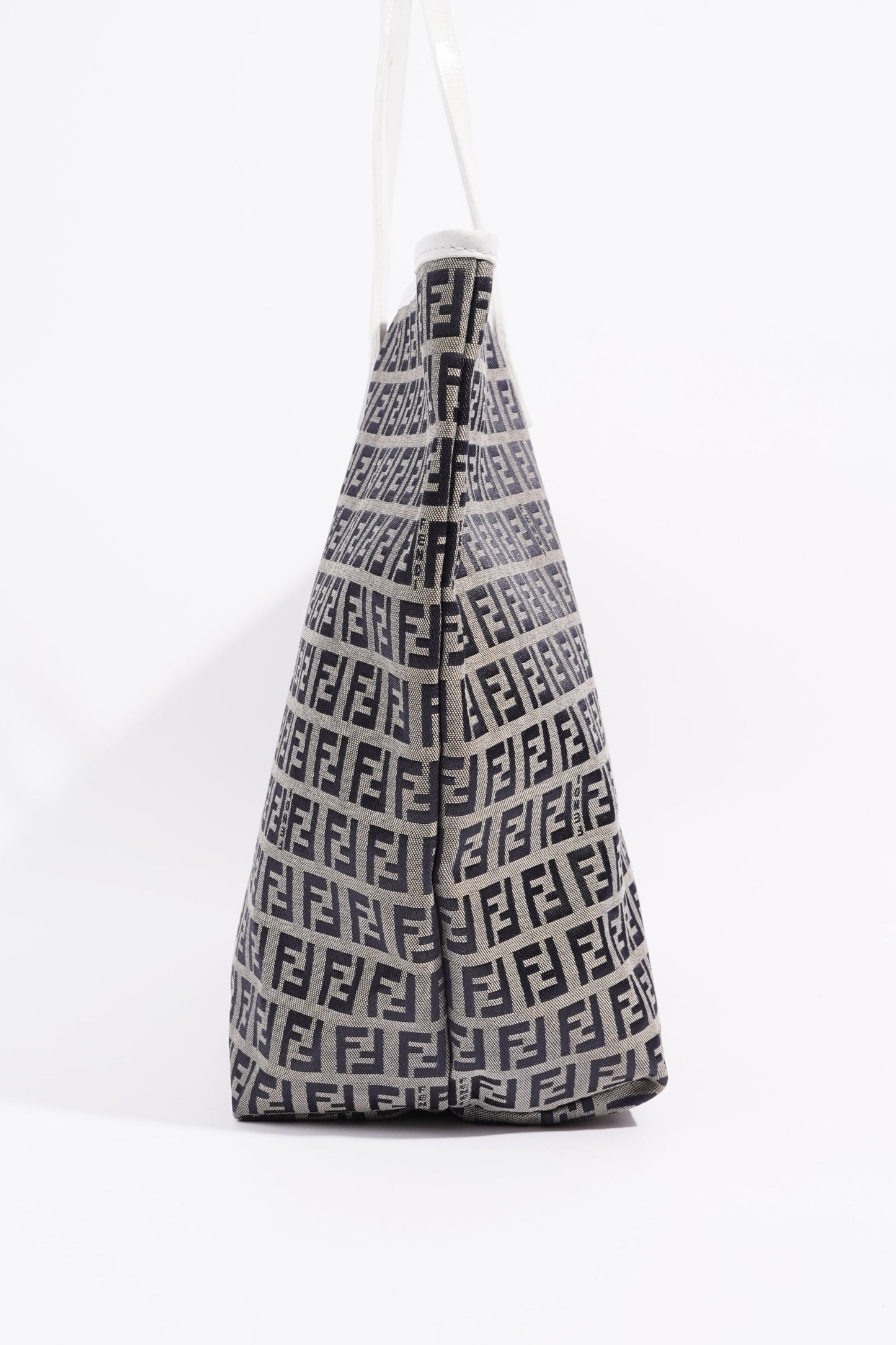 Fendi Zucchino Tote Bag Beige / Black Canvas