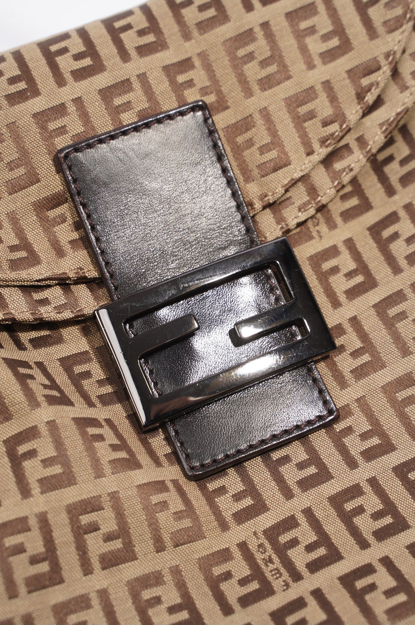 Fendi Baguette Bag Brown Zucca Canvas