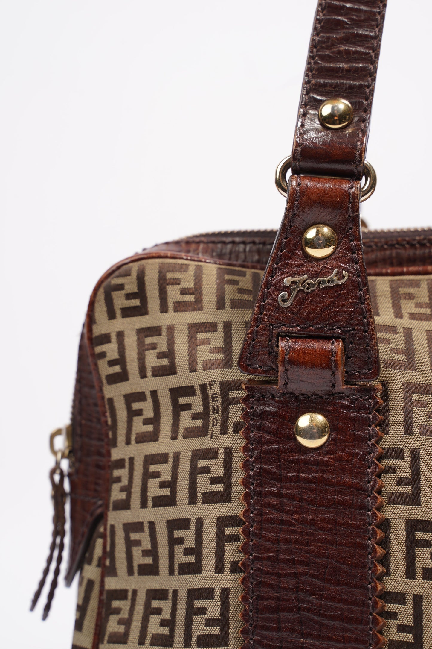 Fendi Zucchino Dark Brown / Brown Canvas