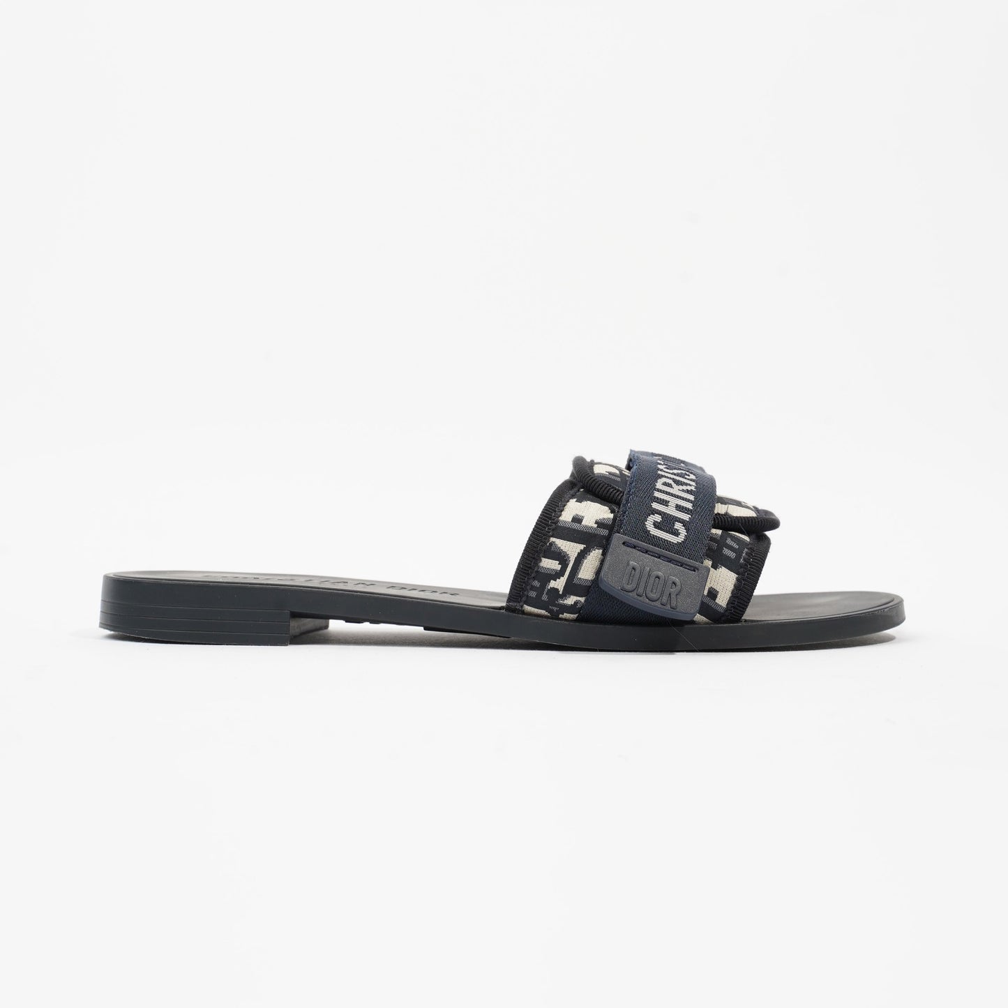 Christian Dior Dio(r)evolution Slide Navy Technical Fabric EU 39 UK 6