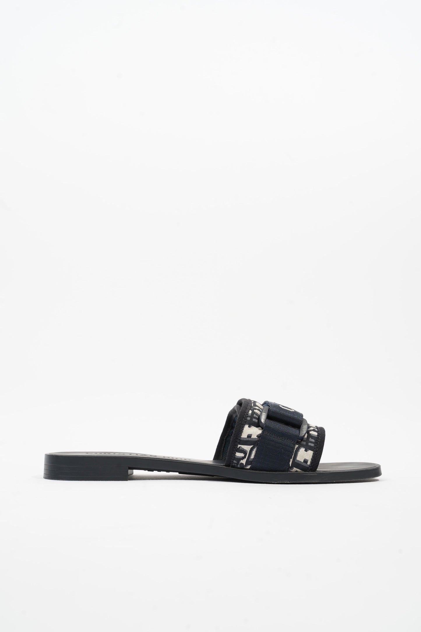 Christian Dior Dio(r)evolution Slide Navy Technical Fabric EU 39 UK 6