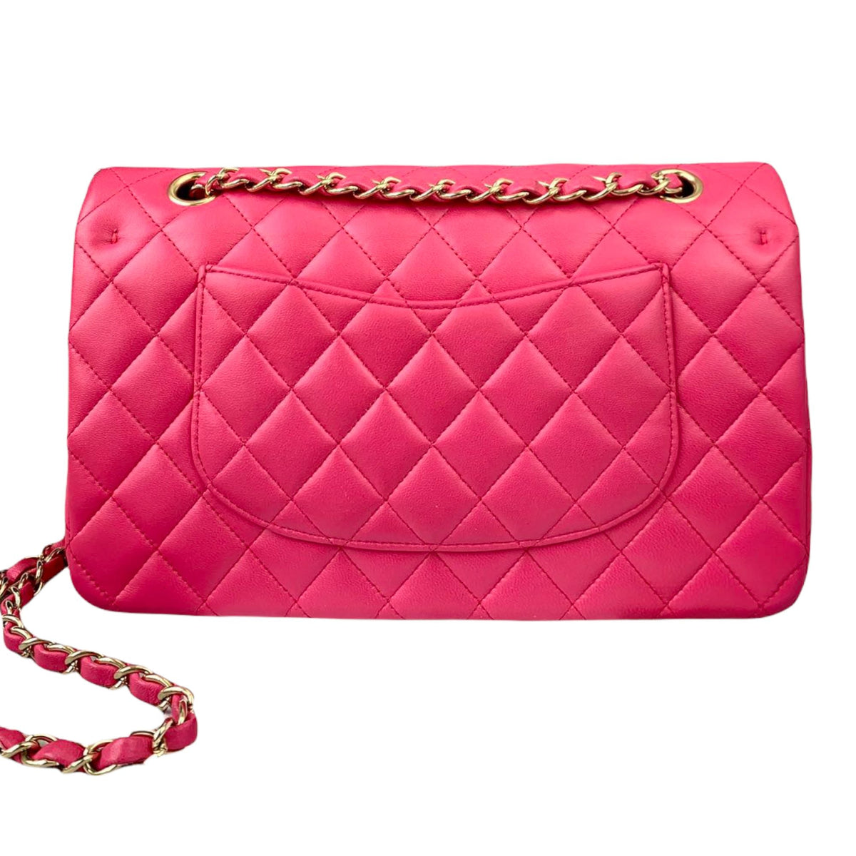 Classic Flap Medium Lambskin Pink GHW