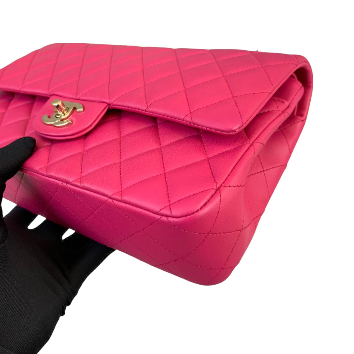 Classic Flap Medium Lambskin Pink GHW