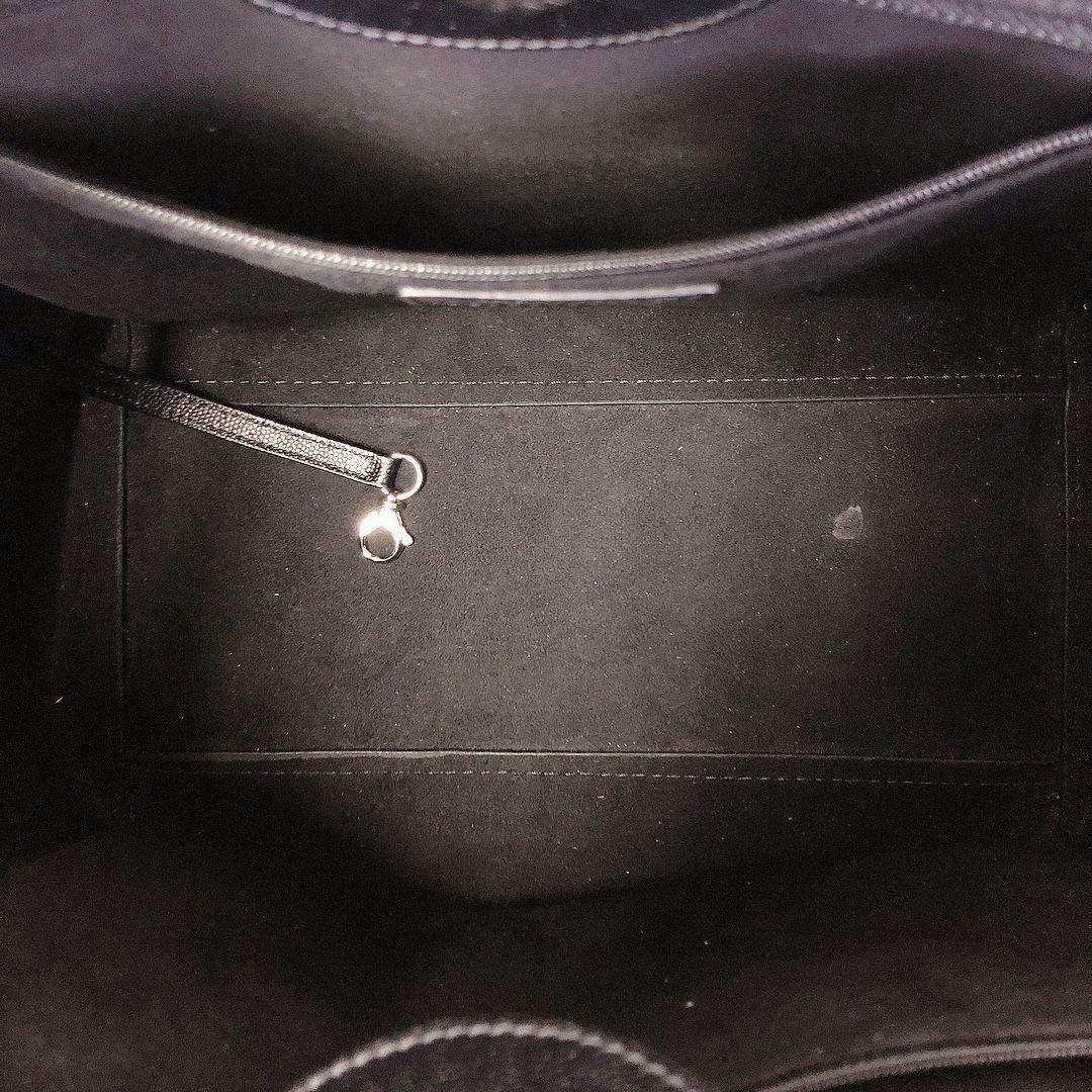 Deauville Tote Studded Large Caviar Black SHW