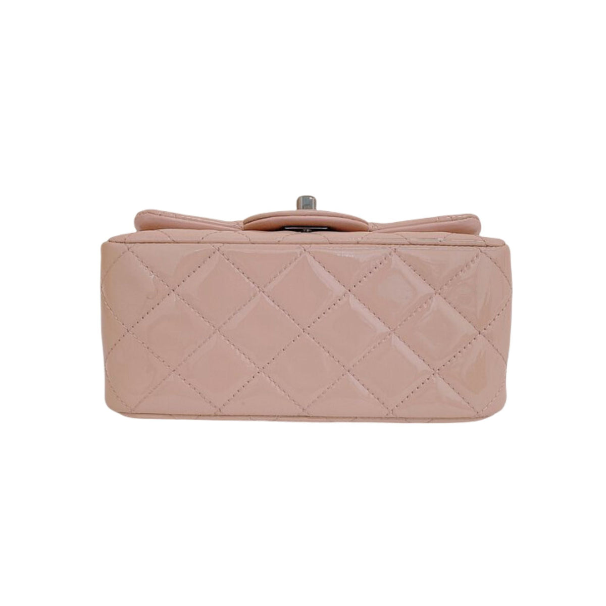 Classic Flap Mini Square Patent Pink SHW