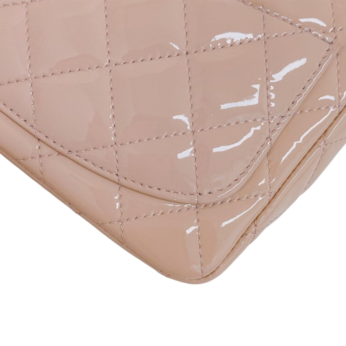 Classic Flap Mini Square Patent Pink SHW