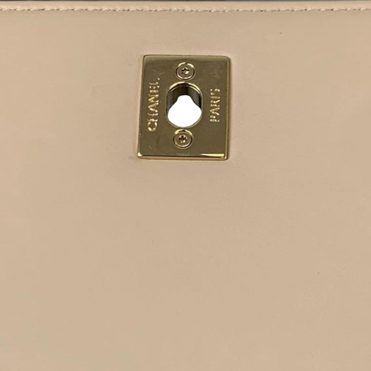 Large Business Affinity Flap Quilted Caviar Beige GHW