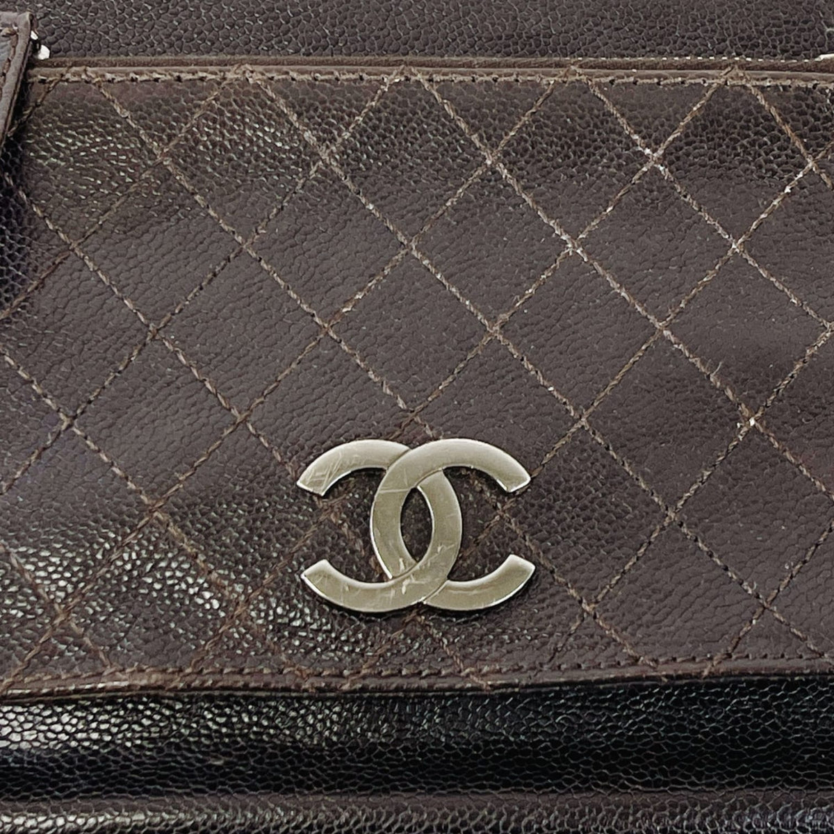 Boston Bag Brown Leather SHW