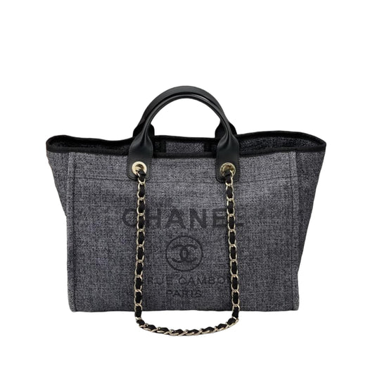 Medium Deauville Tote Grey GHW