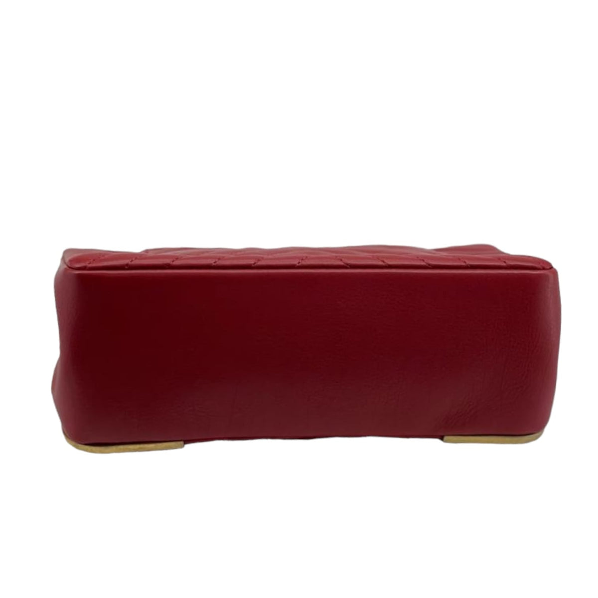 Mini Rock the Corner Chevron Calfskin Red GHW