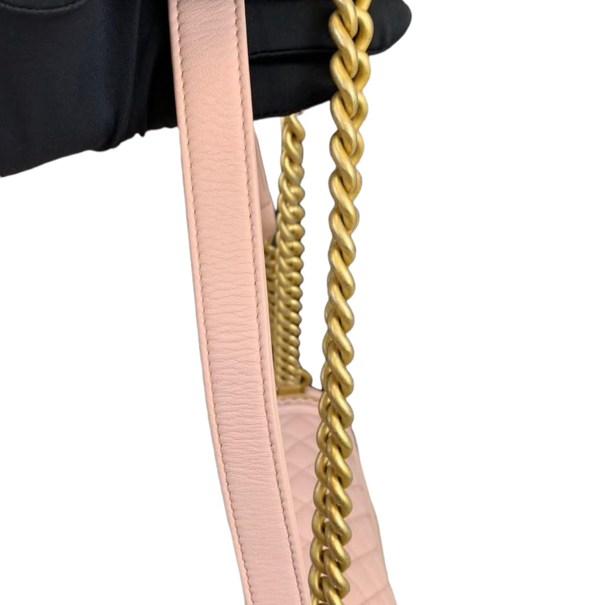 Old Medium Boy Bag Lambskin Pink GHW