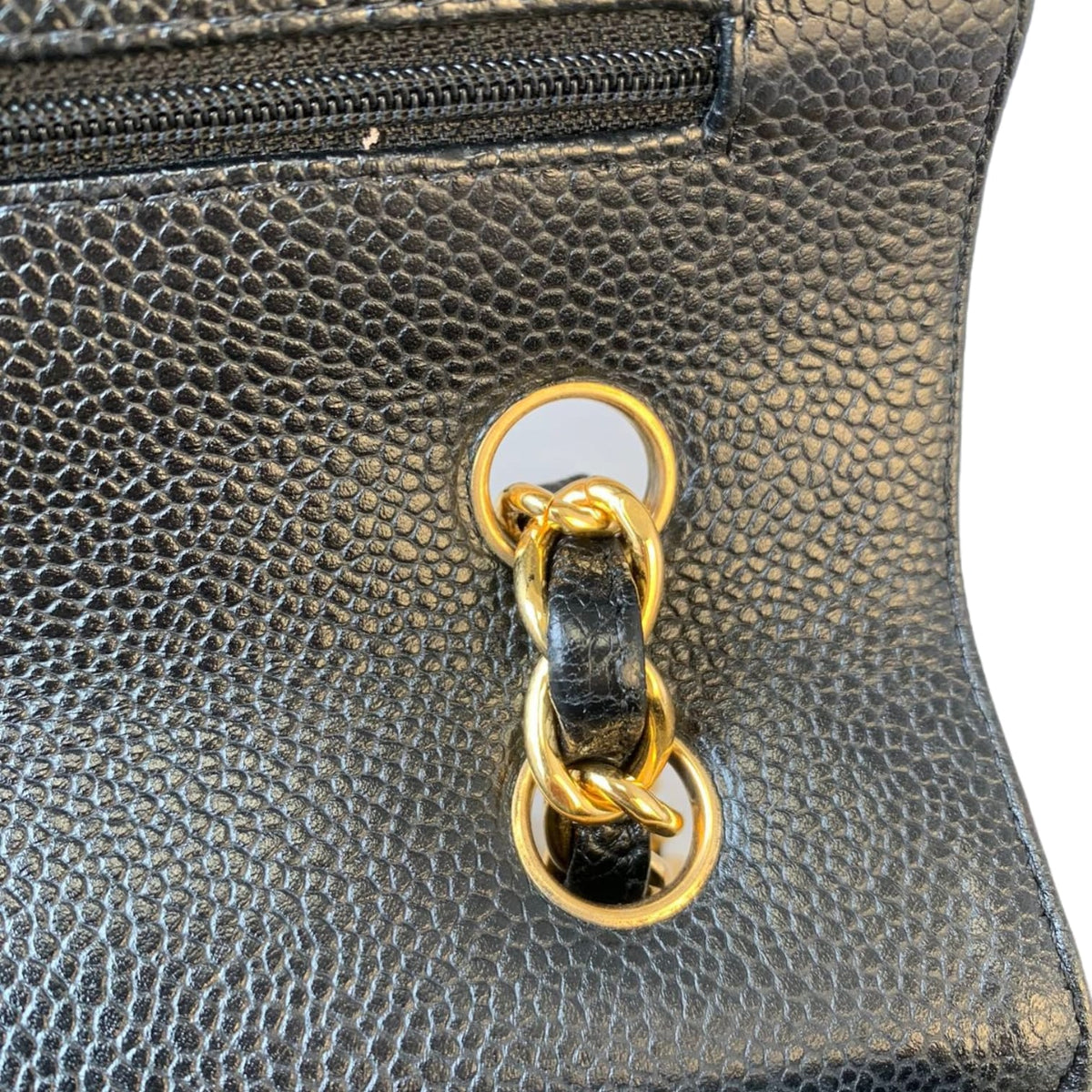 Jumbo Classic Double Flap Caviar Black GHW