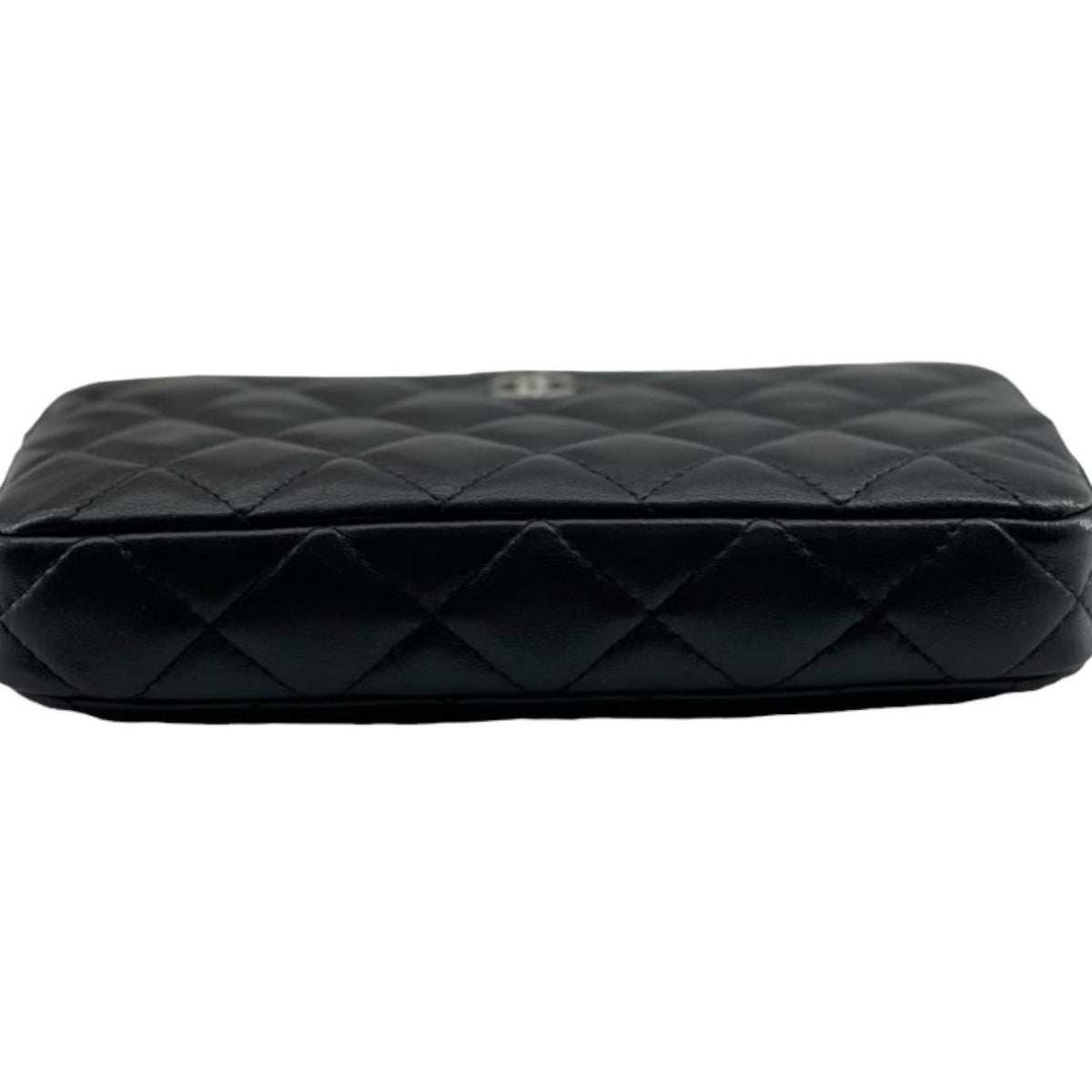 Double Zip WOC Quilted Lambskin Black SHW