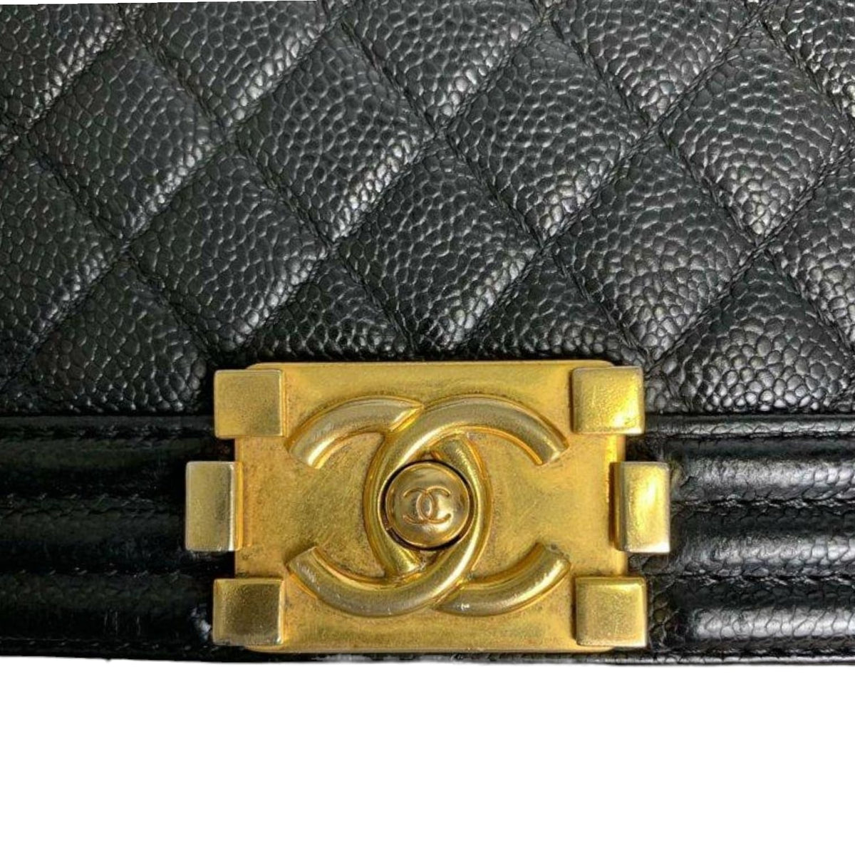 Large Le Boy Quilted Caviar Black GHW
