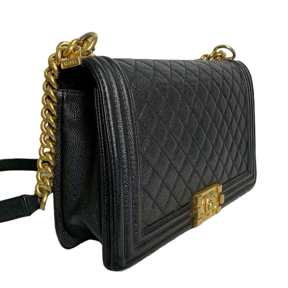 Large Le Boy Quilted Caviar Black GHW