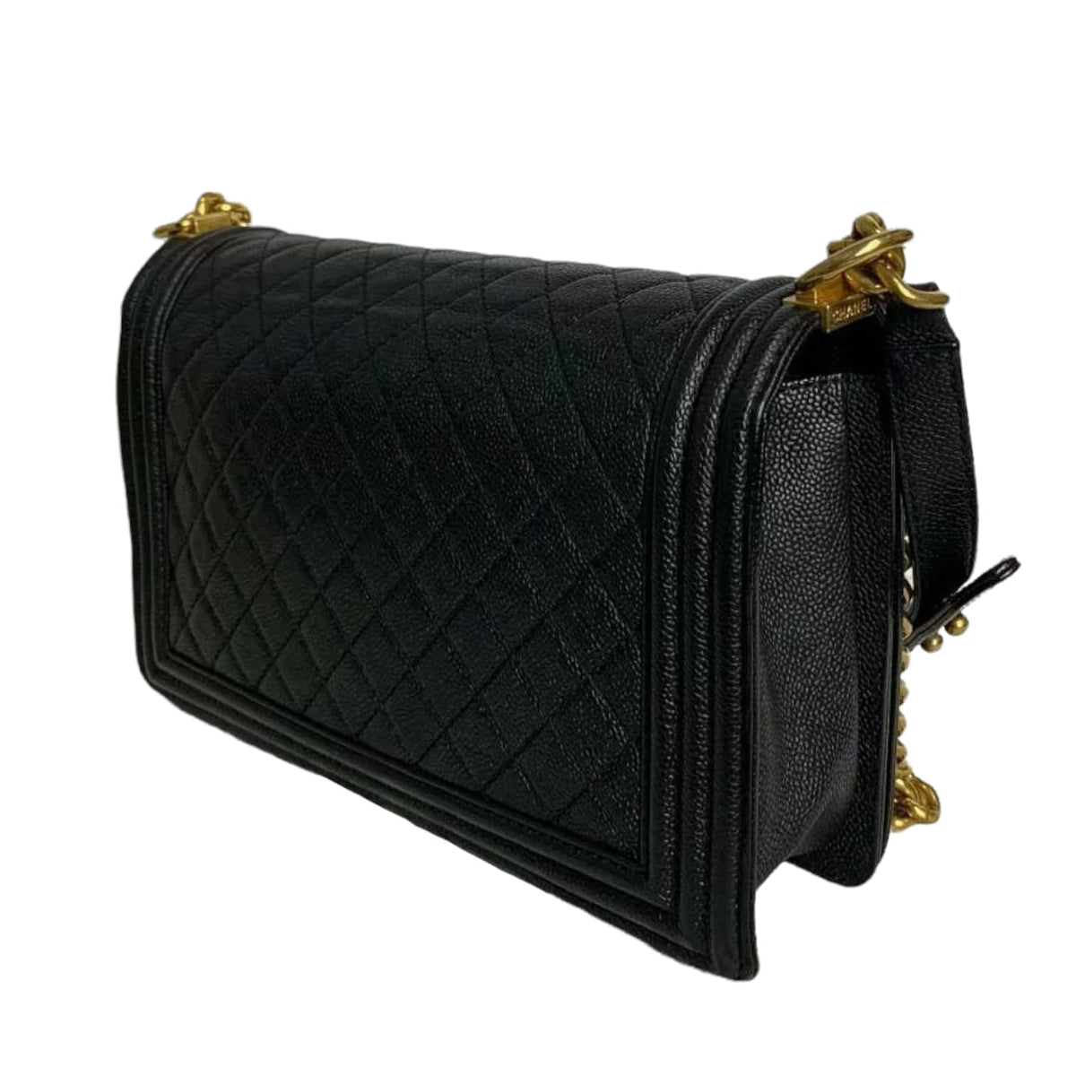 Large Le Boy Quilted Caviar Black GHW