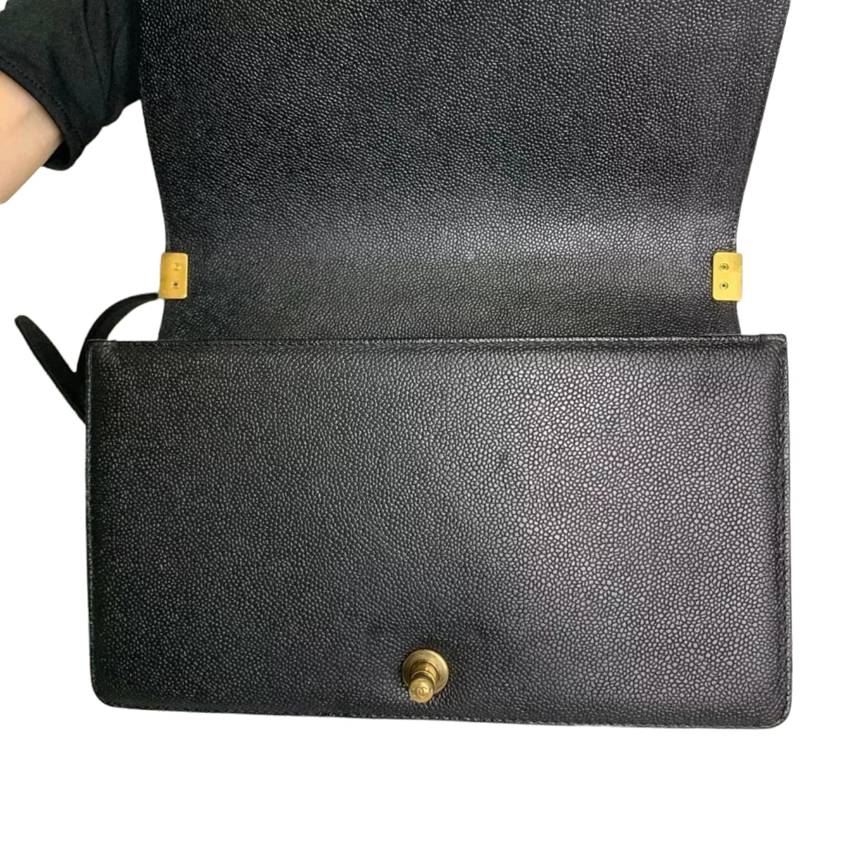 Large Le Boy Quilted Caviar Black GHW