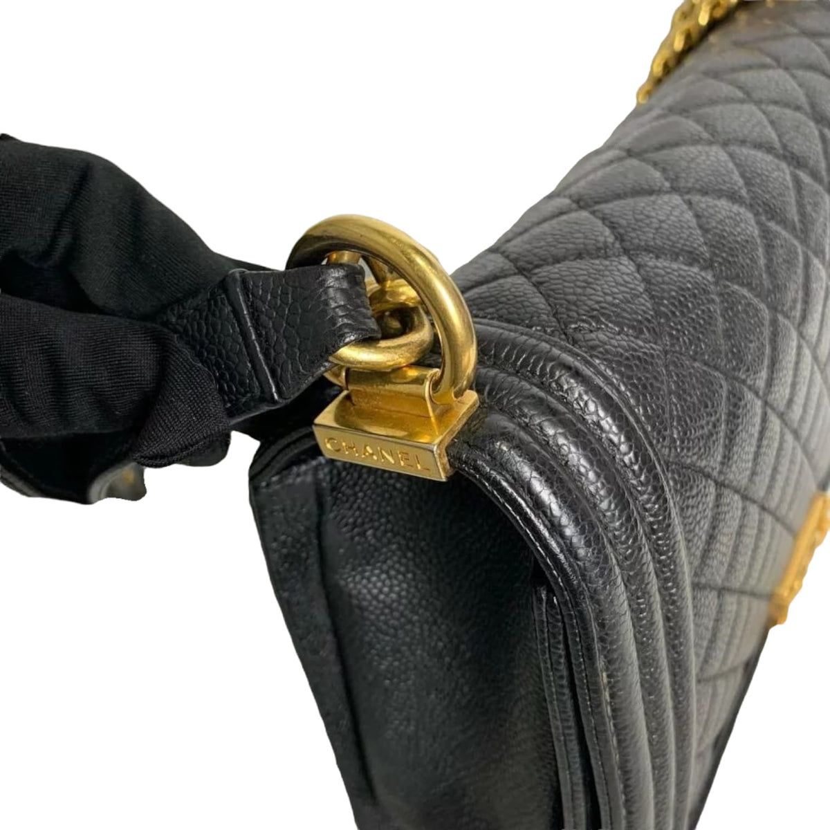 Large Le Boy Quilted Caviar Black GHW