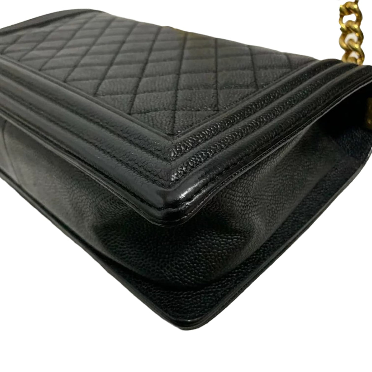 Large Le Boy Quilted Caviar Black GHW
