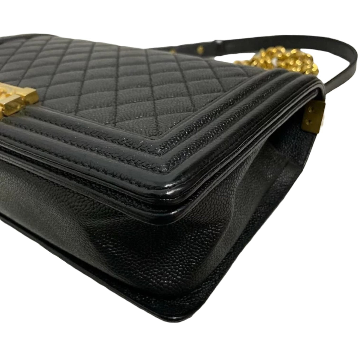 Large Le Boy Quilted Caviar Black GHW