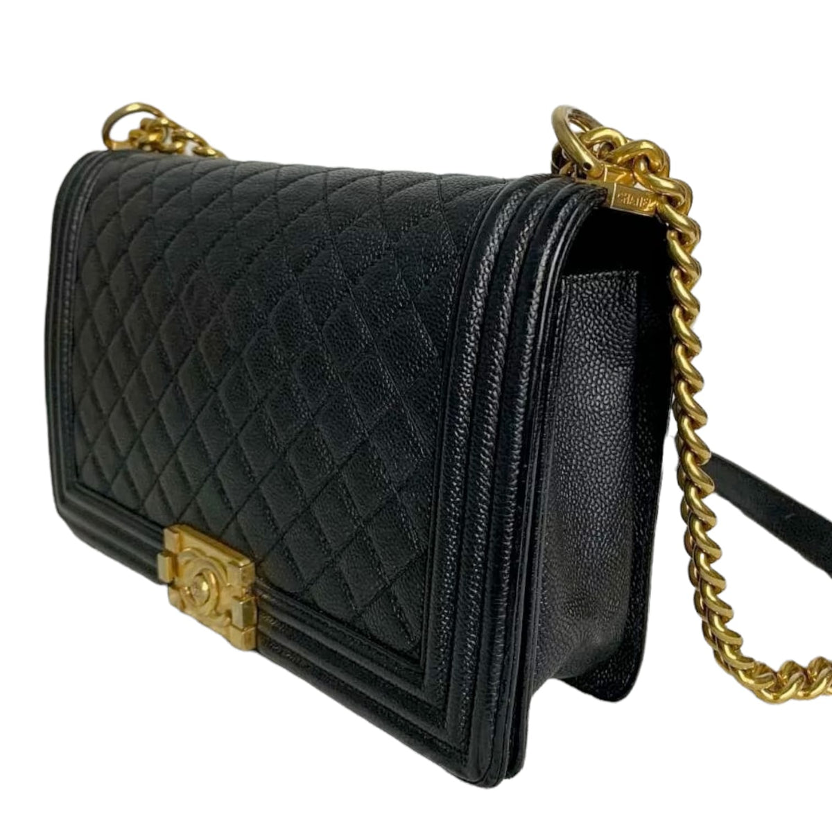Large Le Boy Quilted Caviar Black GHW