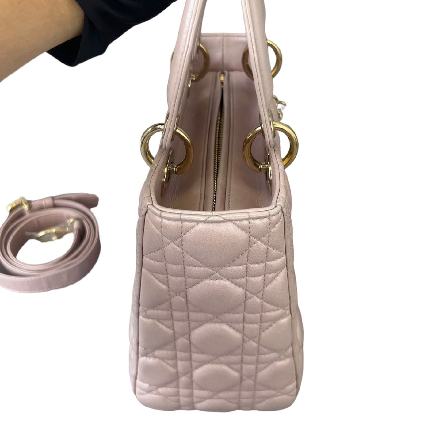 Lady Dior Medium Pink GHW
