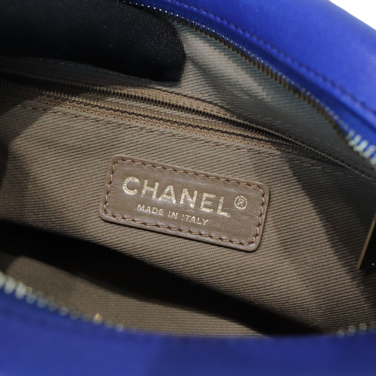 Blue Camera Bag Calfskin LGHW