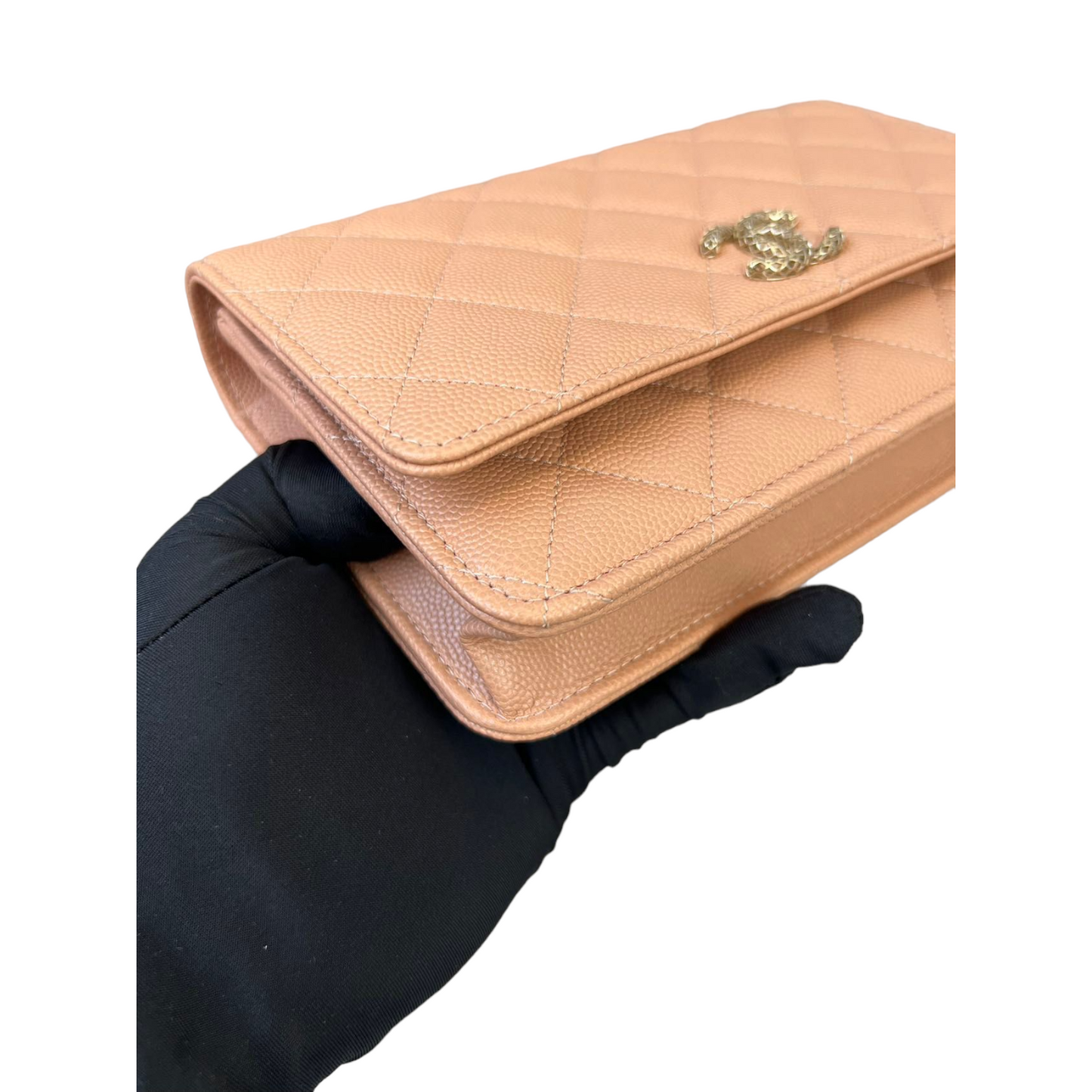 Caviar Wallet on Chain Beige GHW