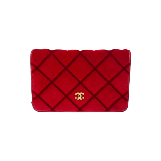 Wallet on Chain Velvet Red GHW