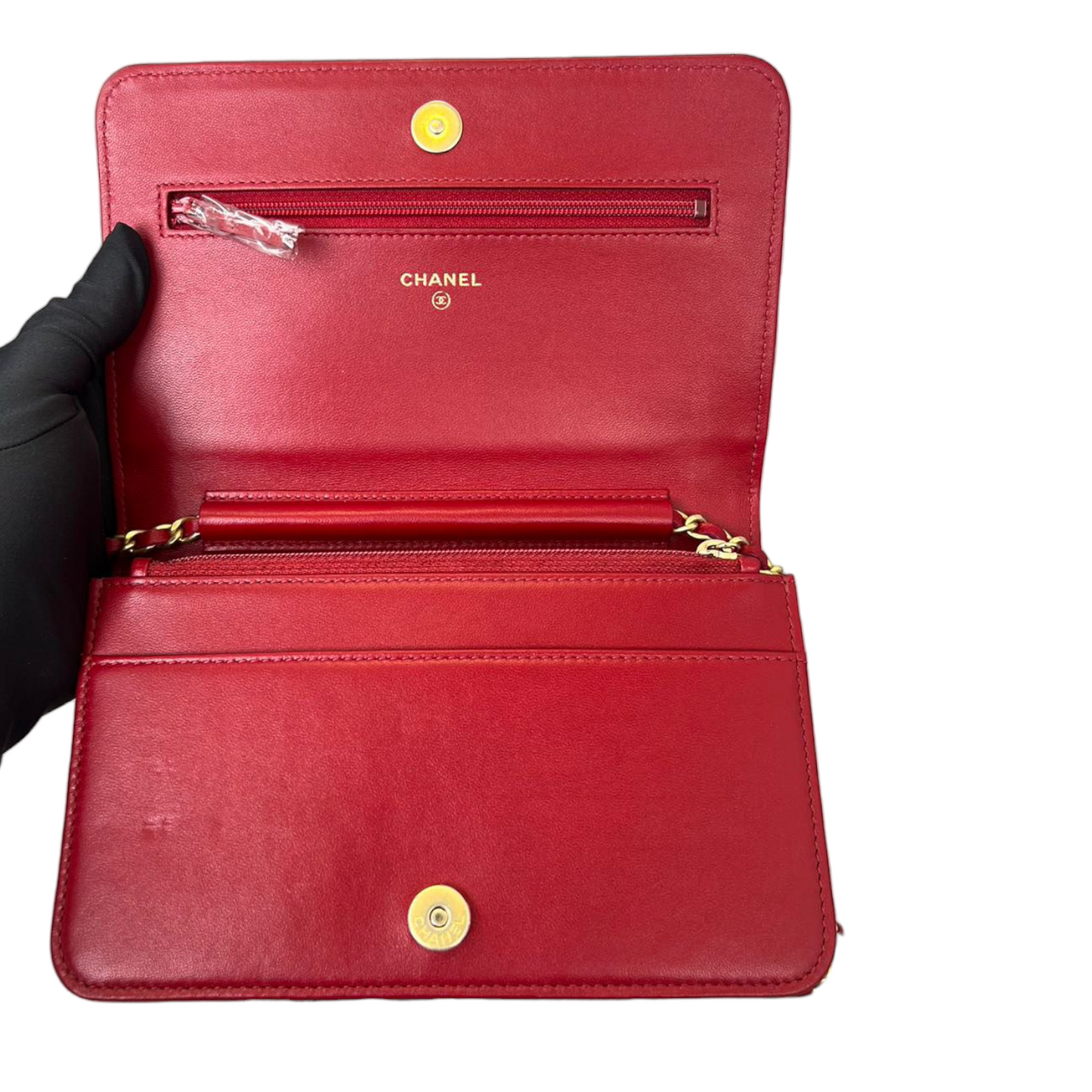 Wallet on Chain Velvet Red GHW