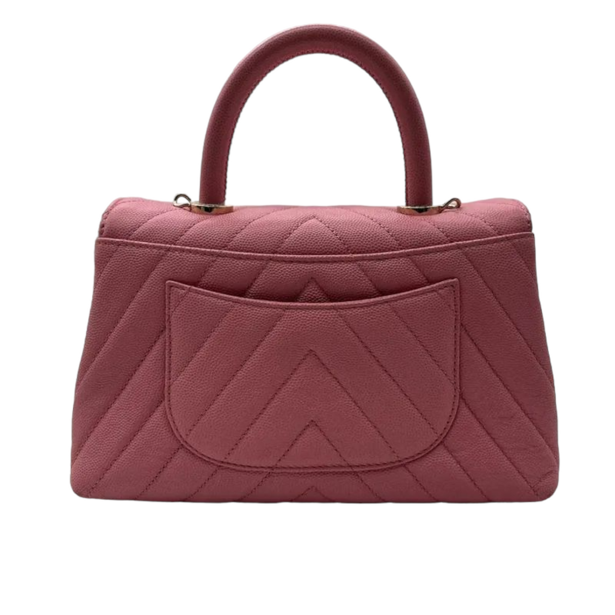 Coco Handle Small Caviar Pink GHW