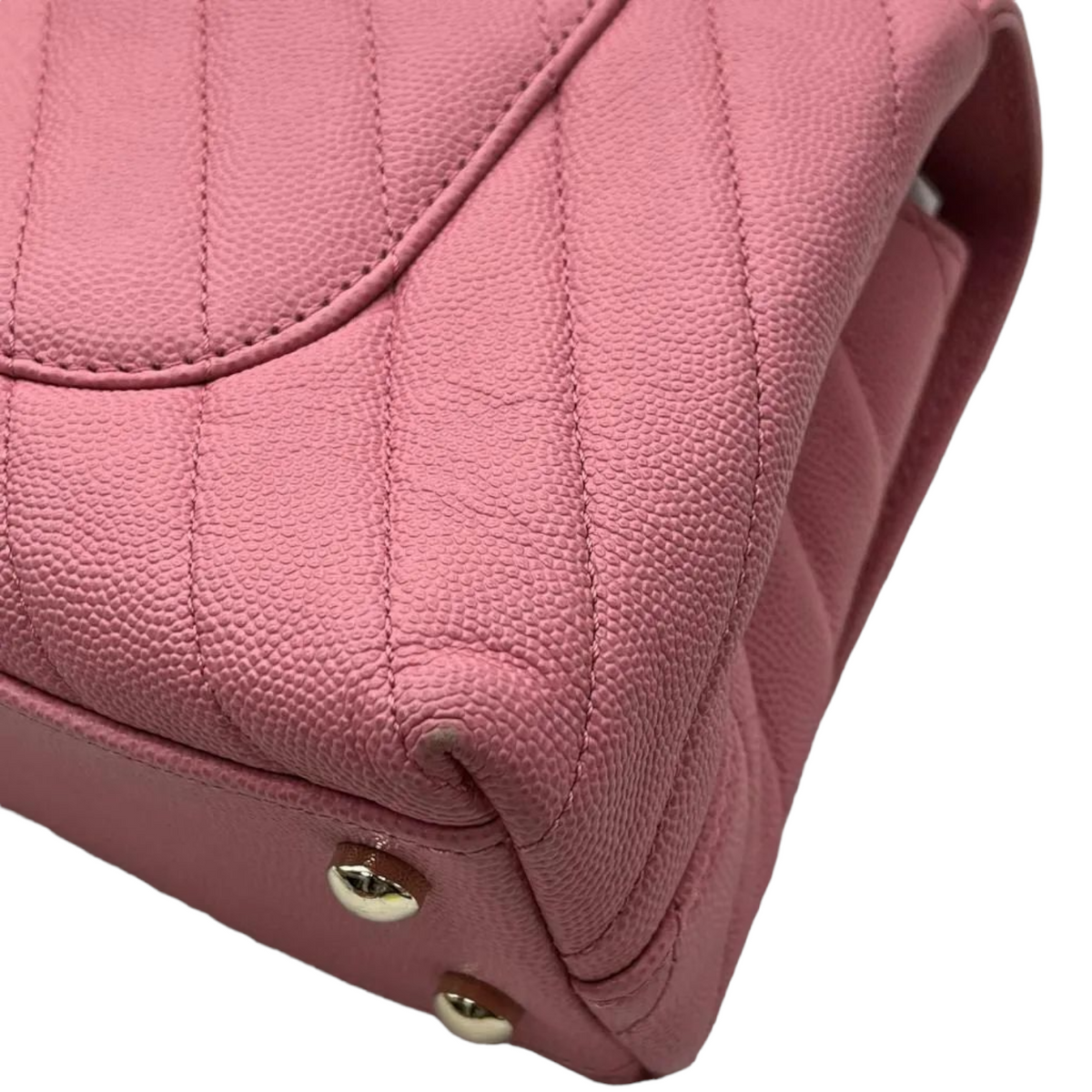 Coco Handle Small Caviar Pink GHW