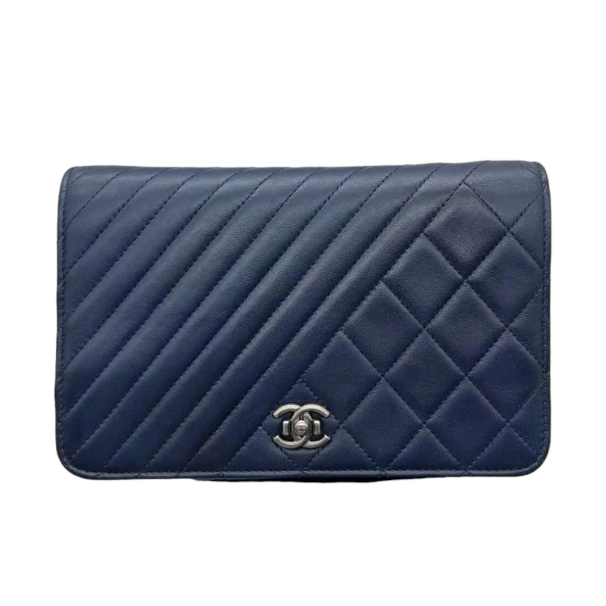 Quilted Coco Boy WOC Lambskin Blue RHW