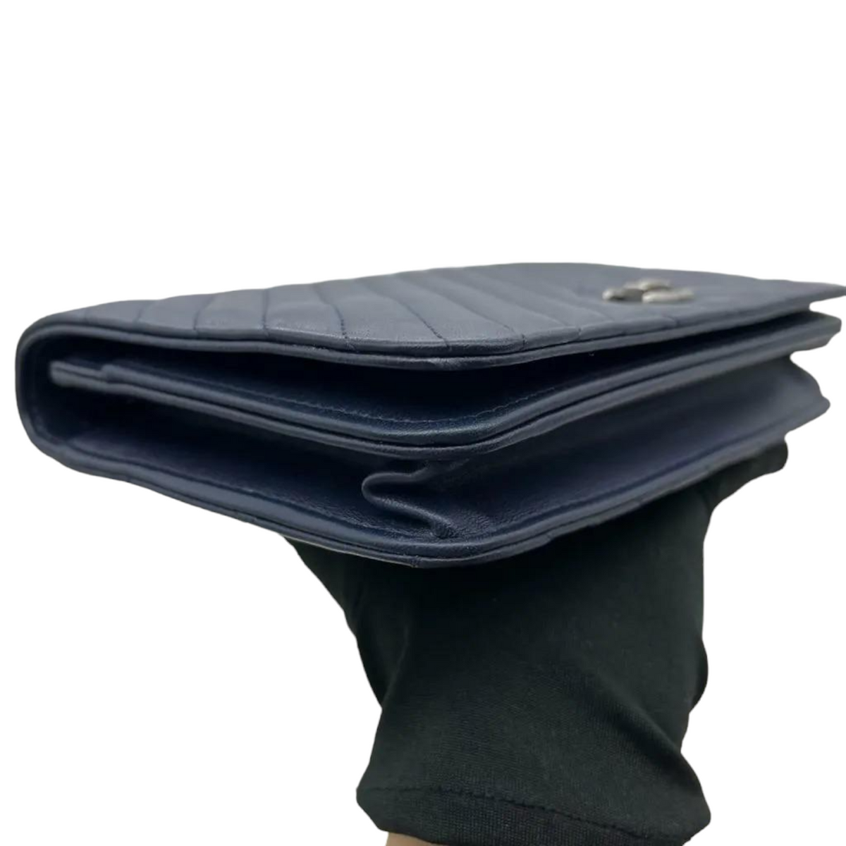 Quilted Coco Boy WOC Lambskin Blue RHW