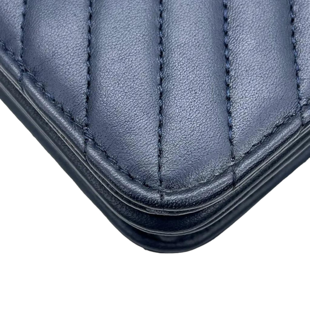 Quilted Coco Boy WOC Lambskin Blue RHW