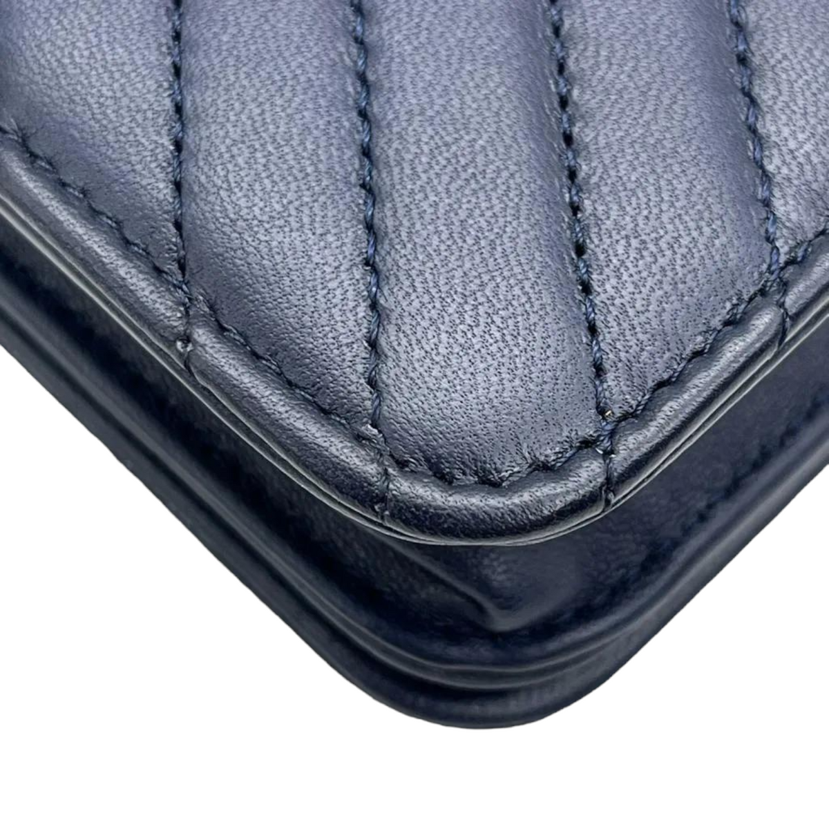 Quilted Coco Boy WOC Lambskin Blue RHW