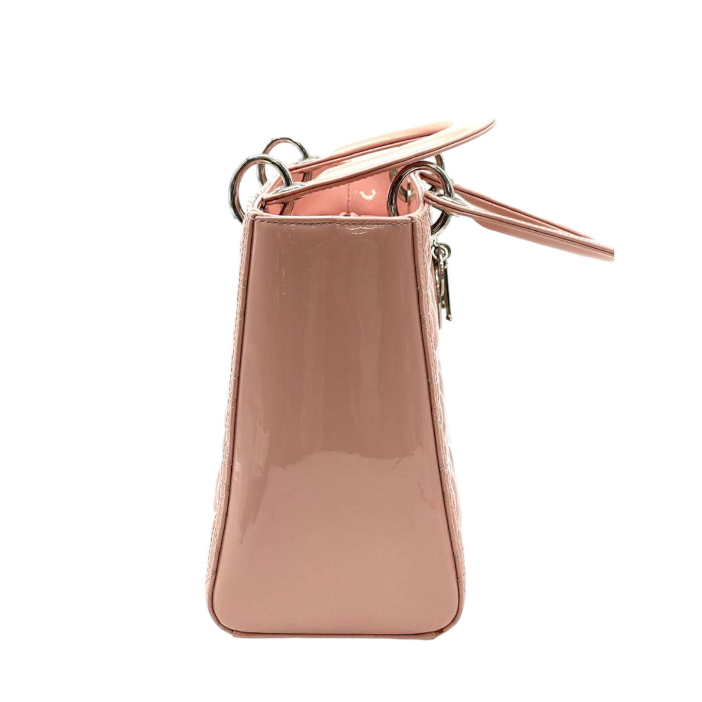 Patent Cannage Medium Lady Dior Pink SHW