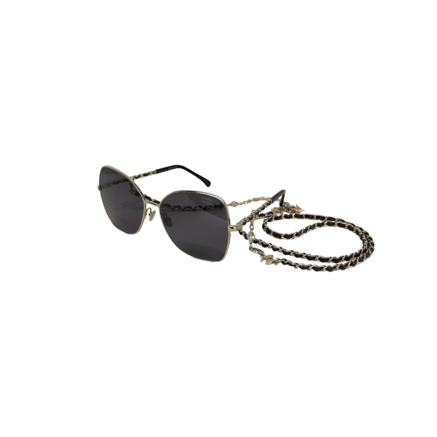 Sunglasses with Chain Gold and Black