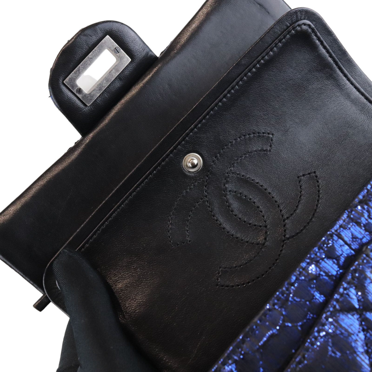 Python Quilted 2.55 Reissue 224 Mini Flap Blue RHW