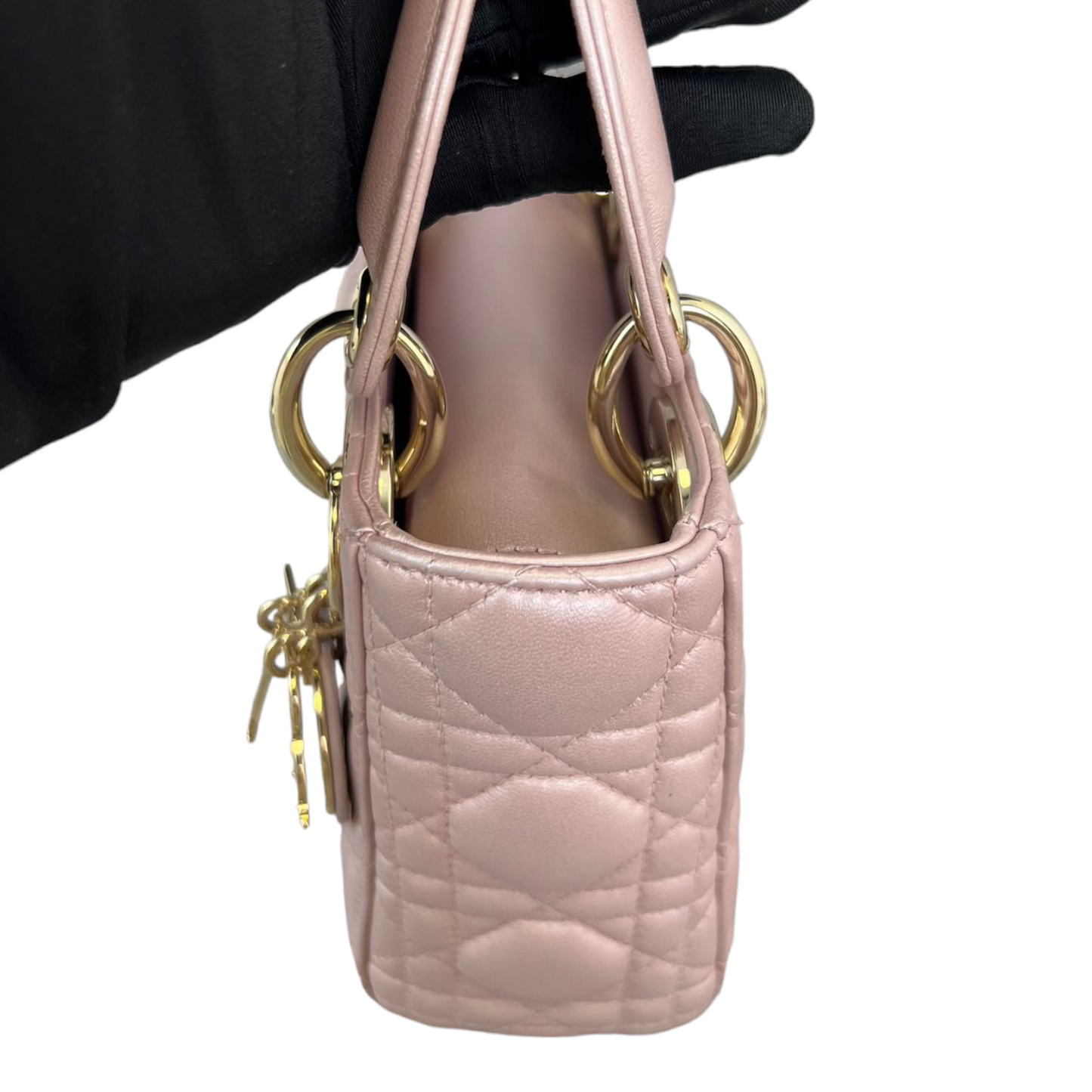 Mini Lady Dior in Baby Pearly Pink GHW